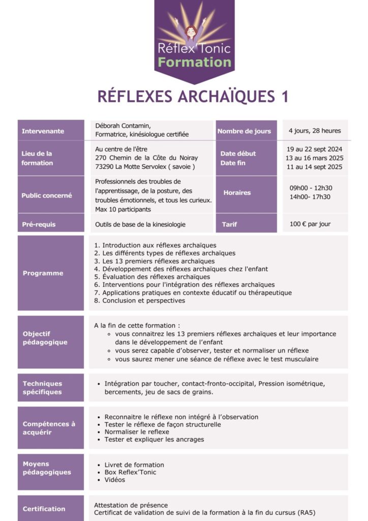 Reflexes archaiques 1